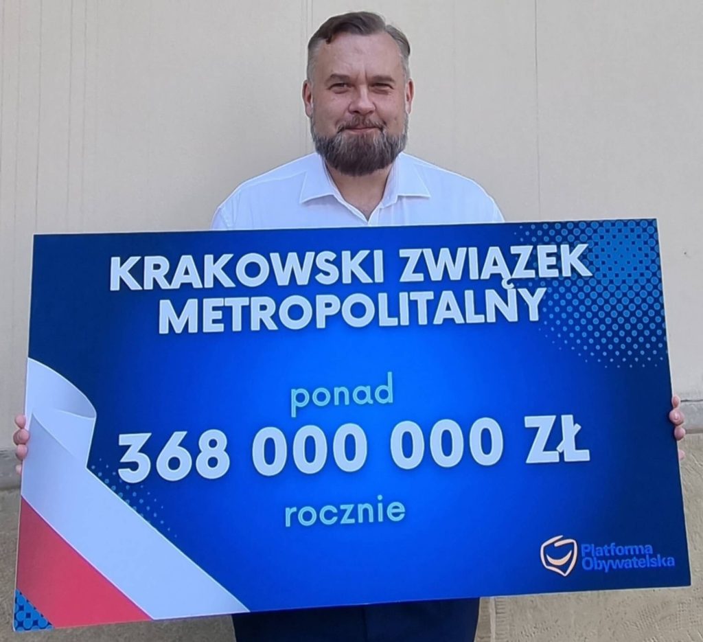 368 000 000 zł rocznie tyle Kraków i sąsiednie gminy mogą otrzymać dzięki metropolii krakowskiej